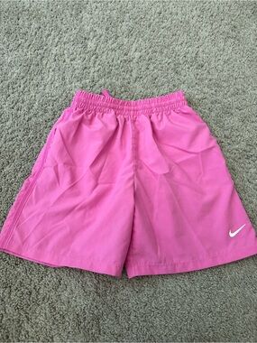 Boys Nike Pink Athletic Shorts